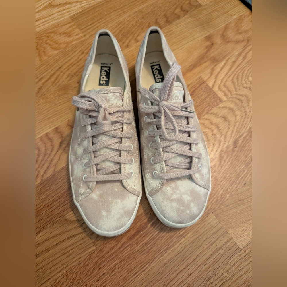 Purple tie dye keds, women's size 8.5